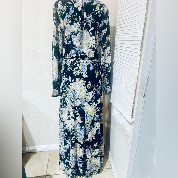 Floral maxi dress size 2X flower print - Picture 7 of 16